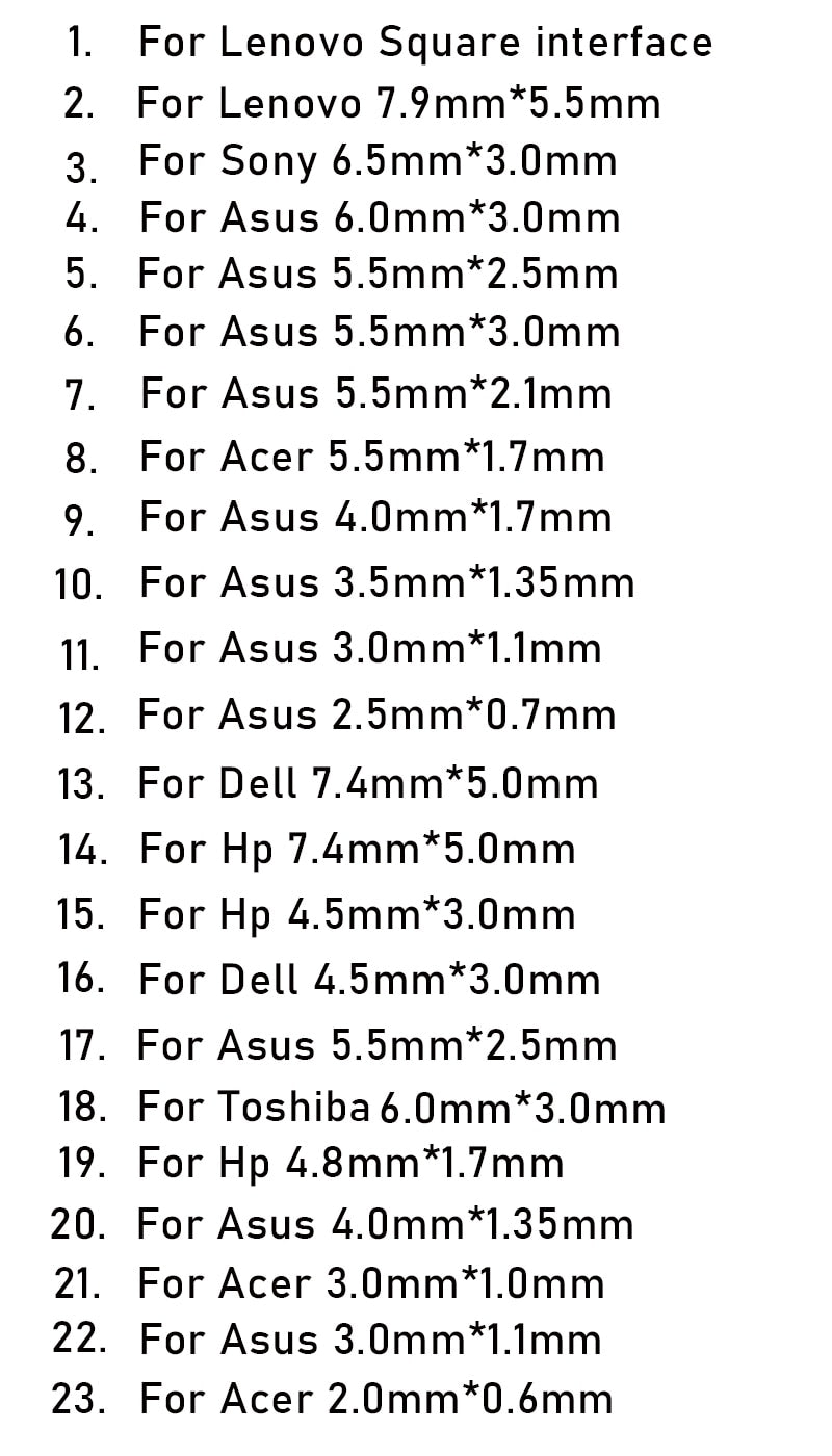 19V Up to 90W Universal Laptop Charger With 23 Tips