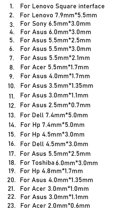 19V Up to 90W Universal Laptop Charger With 23 Tips