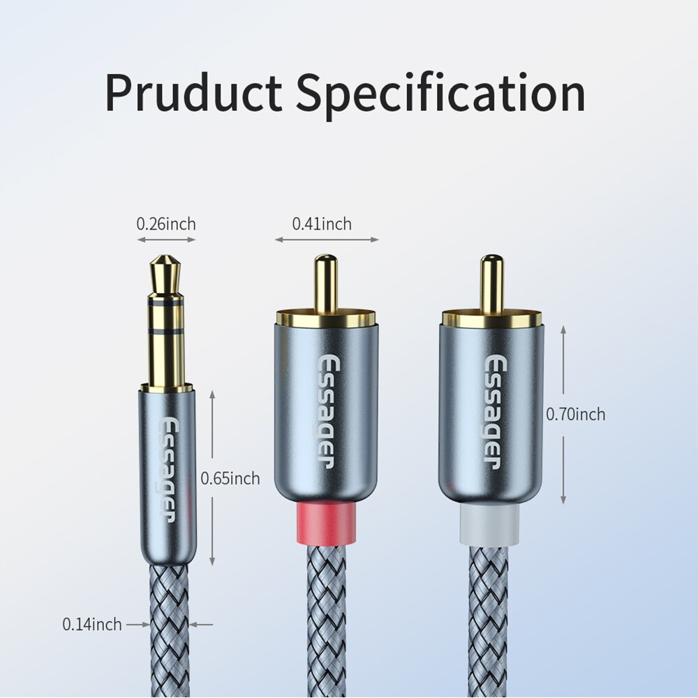 Essager 3.5mm to RCA Adapter Cable