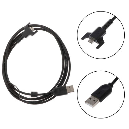 Replacement Braided USB Charging Data Cable Cord for Logitech G403 G703 G900 G903 Lightspeed G Pro X Superlight Wireless Mouse