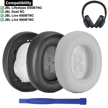 Replacement Earpads Ear Cushion Pads For JBL Lifestyle E65BTNC Live 650BTNC Tune 660BTNC Duet NC Noise-Cancelling Headphones