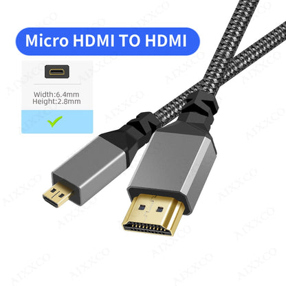 Premium Micro|Mini 4k HDMI Adapter Cable Various Lengths