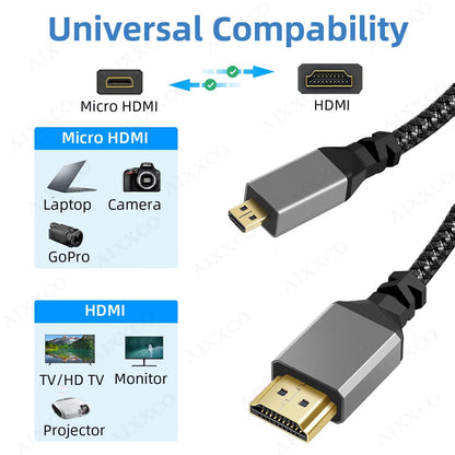 Premium Micro|Mini 4k HDMI Adapter Cable Various Lengths