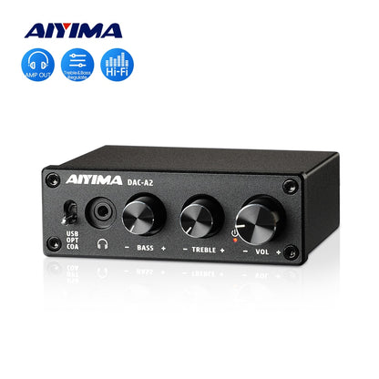 AIYIMA HiFi USB Audio DAC Headphone Speaker Amplifier