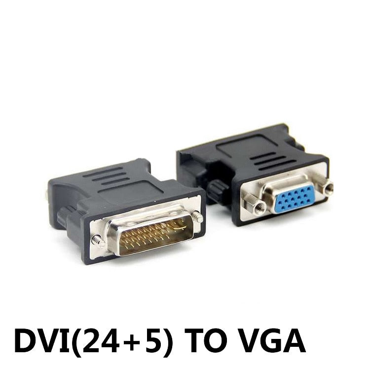 DVI to VGA Female Adapter DVI-I Plug 24 + 1/5 P To VGA Jack Adapter