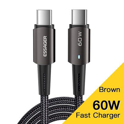 Premium Essager USB C To USB C Fast Charger Cable