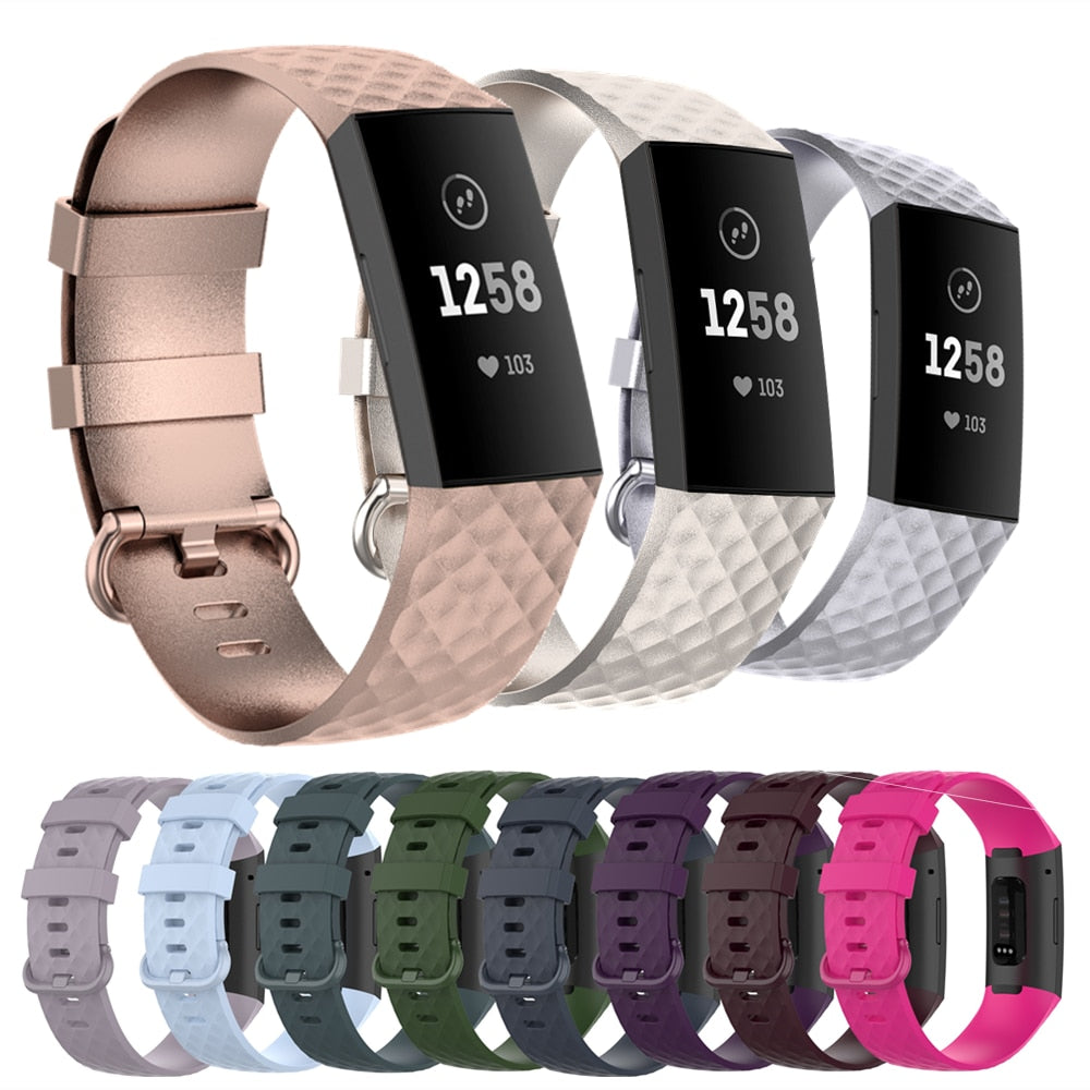 Premium Watch Strap For Fitbit Charge 4 Bracelet Sport Watch Bands Silicone Wristband For Fitbit Charge 3/3 SE Accessories