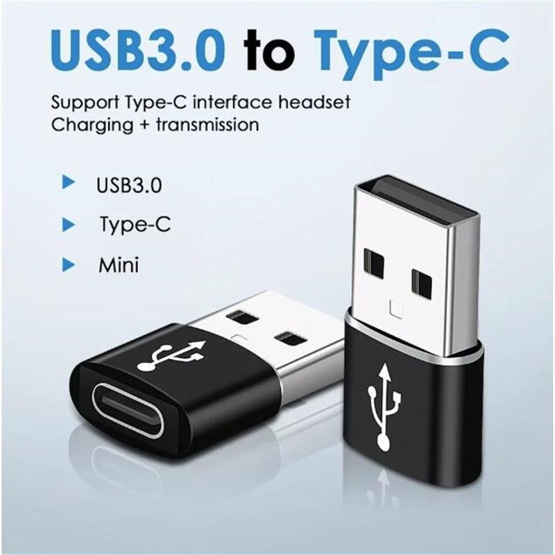 50pcs USB 3.0 Type A To USB Type C OTG (On the Go) Adapter