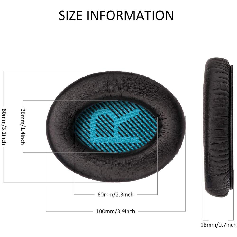 Replacement Ear Pads Cushion for Bose QC35 QuietComfort Quiet Comfort QC2 QC15 QC25 SoundLink SoundTrue AE2 AE2I AE2W Headphones