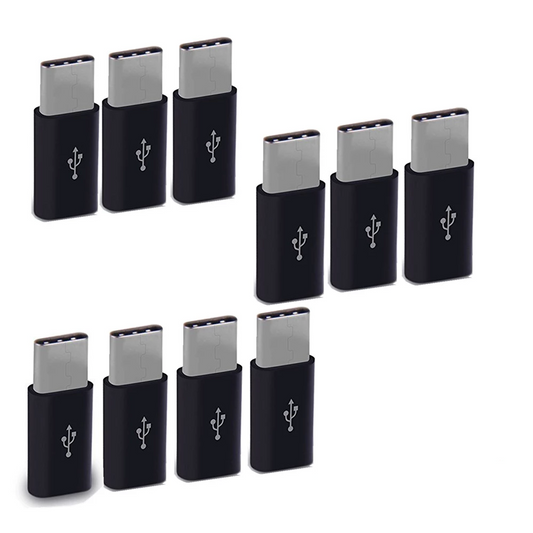 10Pcs Micro USB To Type C OTG (On the Go) Adapter